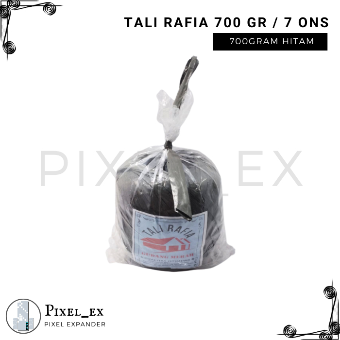 

Tali Rafia Hitam 700 Gram 7 Ons