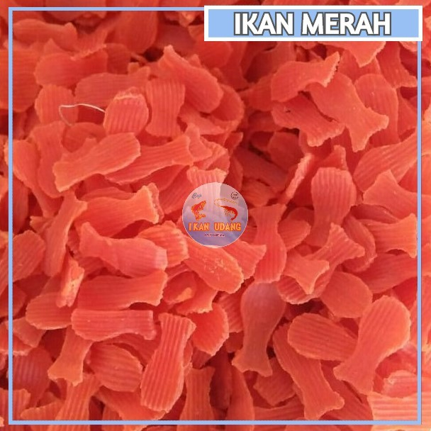 

KERUPUK IKAN MERAH PUTIH// KRECEK IKAN// KRUPUK MENTAH [ 500 gr ]