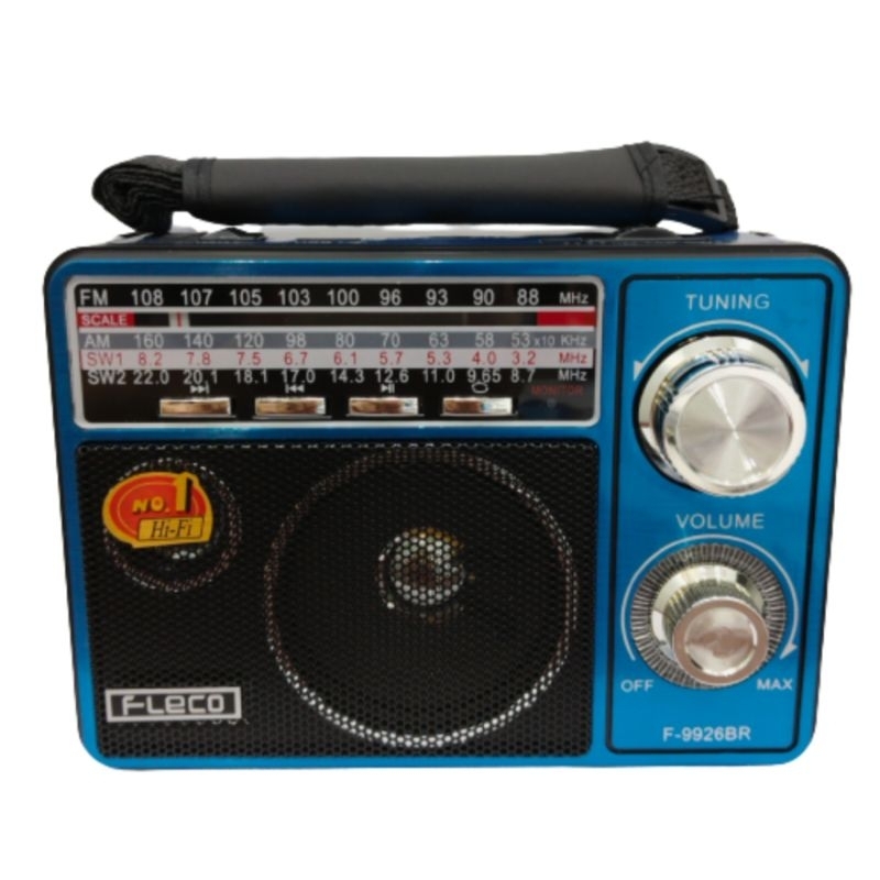 Radio Music Player / Pemutar Musik + Senter FLECO F-9926BR USB Bluetooth