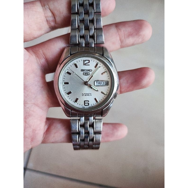 Jam tangan SEIKO automatic ori second Watch unisex glow in the dark