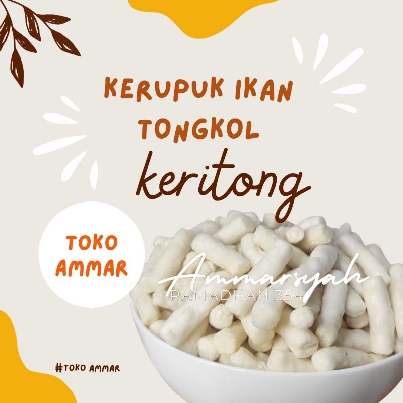 

Kerupuk Ikan Tongkol(250gram) 1/4 Kg,Camilan Enak dan Lezat