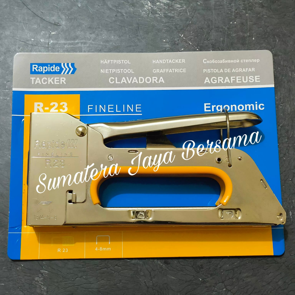 

Rapide R23 Staples hand gun tacker Hekter Stapler tembak manual R 23