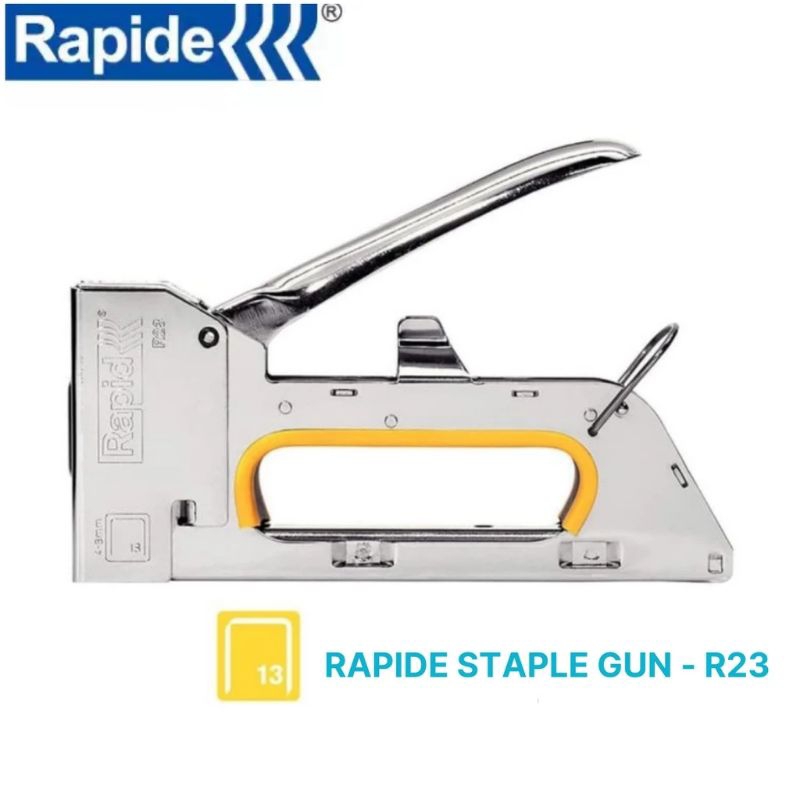 

RAPIDE Gun Staples Manual R23 4-8mm | Ceklekan Tangan 3/4 - 6 - 8 | Stapler Jok Motor Mobil Kursi Sofa MultiFungsi