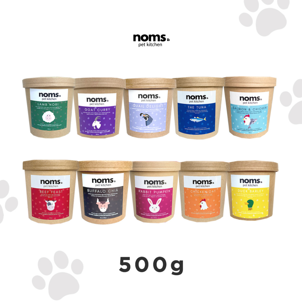 

23bagusmenshop - Noms Cooked Fresh Dog Cat Food 500g Homemade Natural