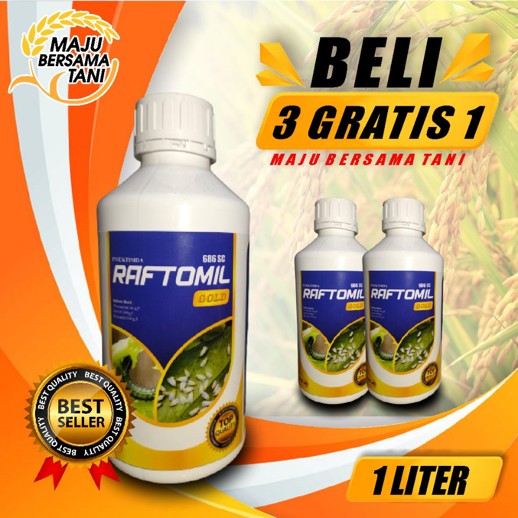 RAFTOMIL GOLD 686SC 1liter INSEKTISIDA ABAMECTIN ASEFAT METOMIL