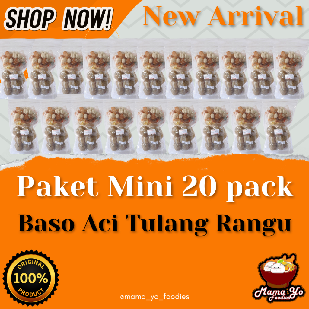 

Paket Mini Tulang Rangu 20 pcs / Paket usaha baso aci