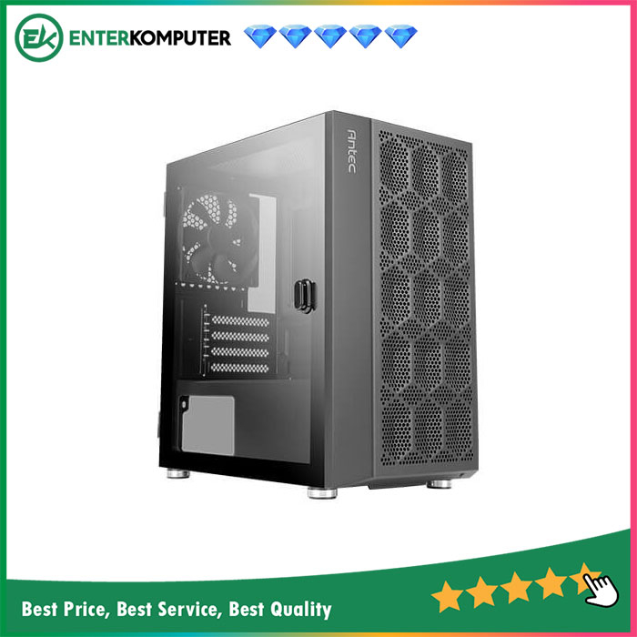 Antec NX200M - mATX Gaming Case - Left Side Glass Door - Casing PC