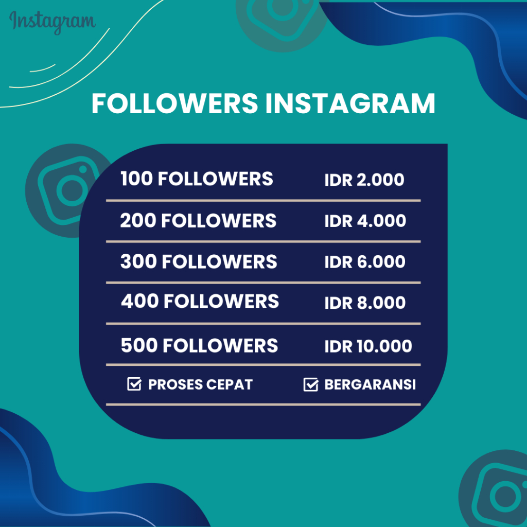 FOLLOWES REAL (IG) FOLLOWERS GLOBAL HIGH QUALITY PROSES CEPAT MURAG DAN INSTAN NO DROP MURAH - SPEED