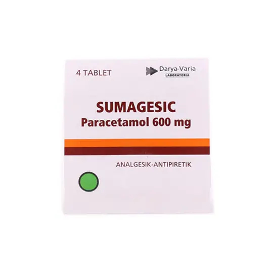 Sumagesic 600 mg 4 Tablet / PARACETAMOL 600MG