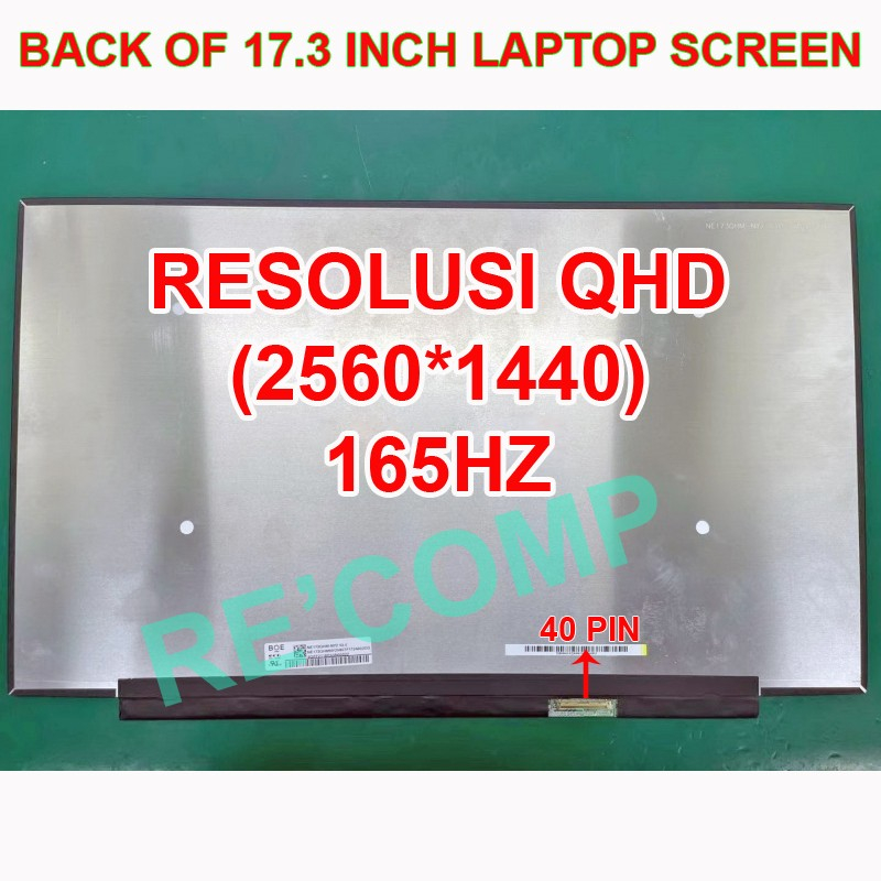 LAYAR LED LCD LAPTOP 17.3 INCH QHD NE173QHM-MY4