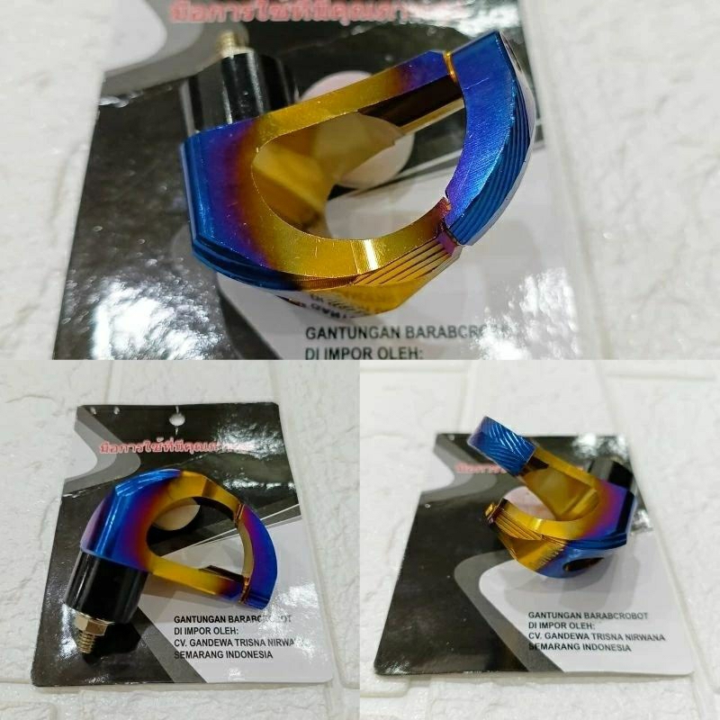 Gantungan FULL CNC Predator Hook Two Tone Universal Motor Aerox 155 Nmax Xmax Lexi Vario Dll