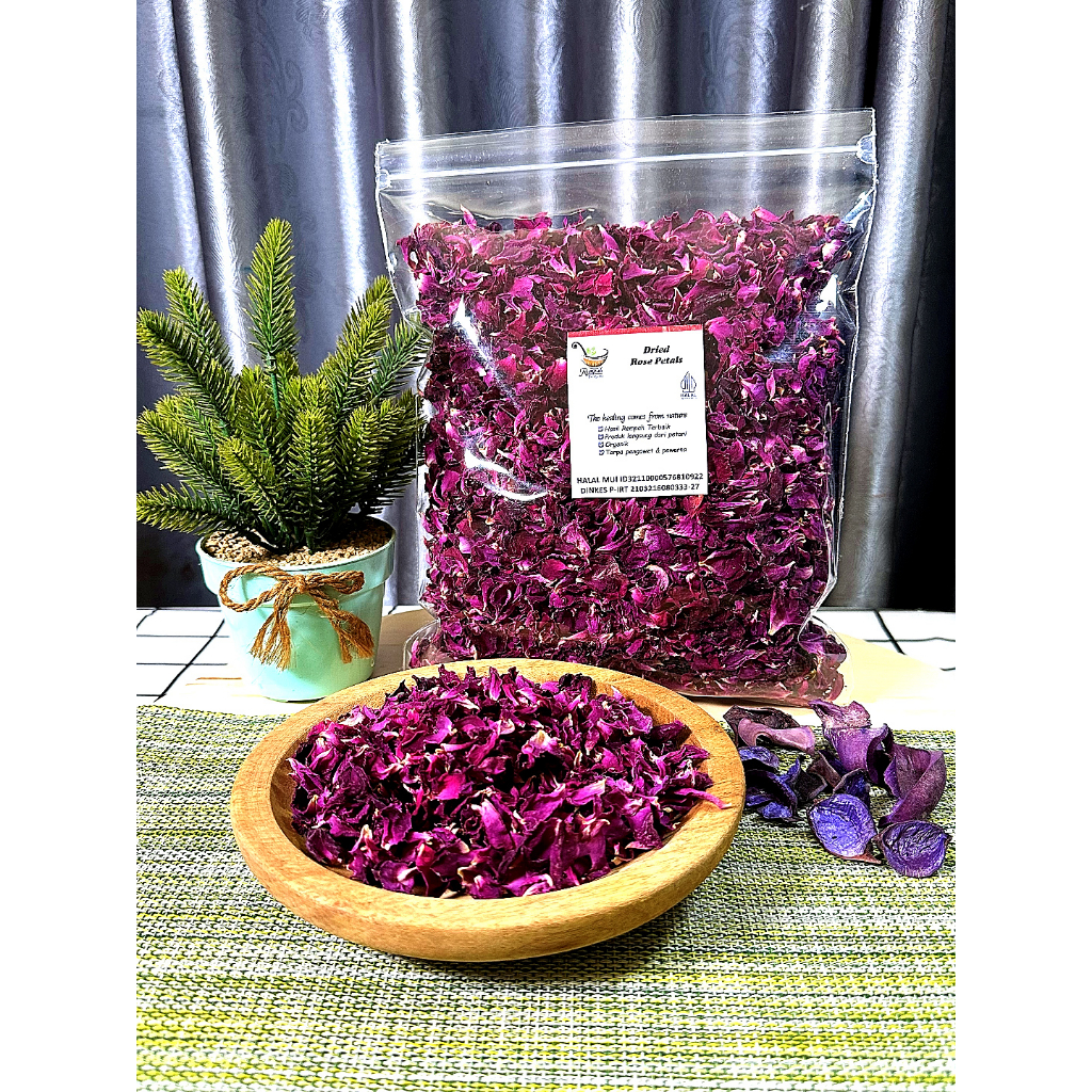 

Dried Rose Petal Bunga Mawar Kering 1 Kg - Rempah Bu Risma