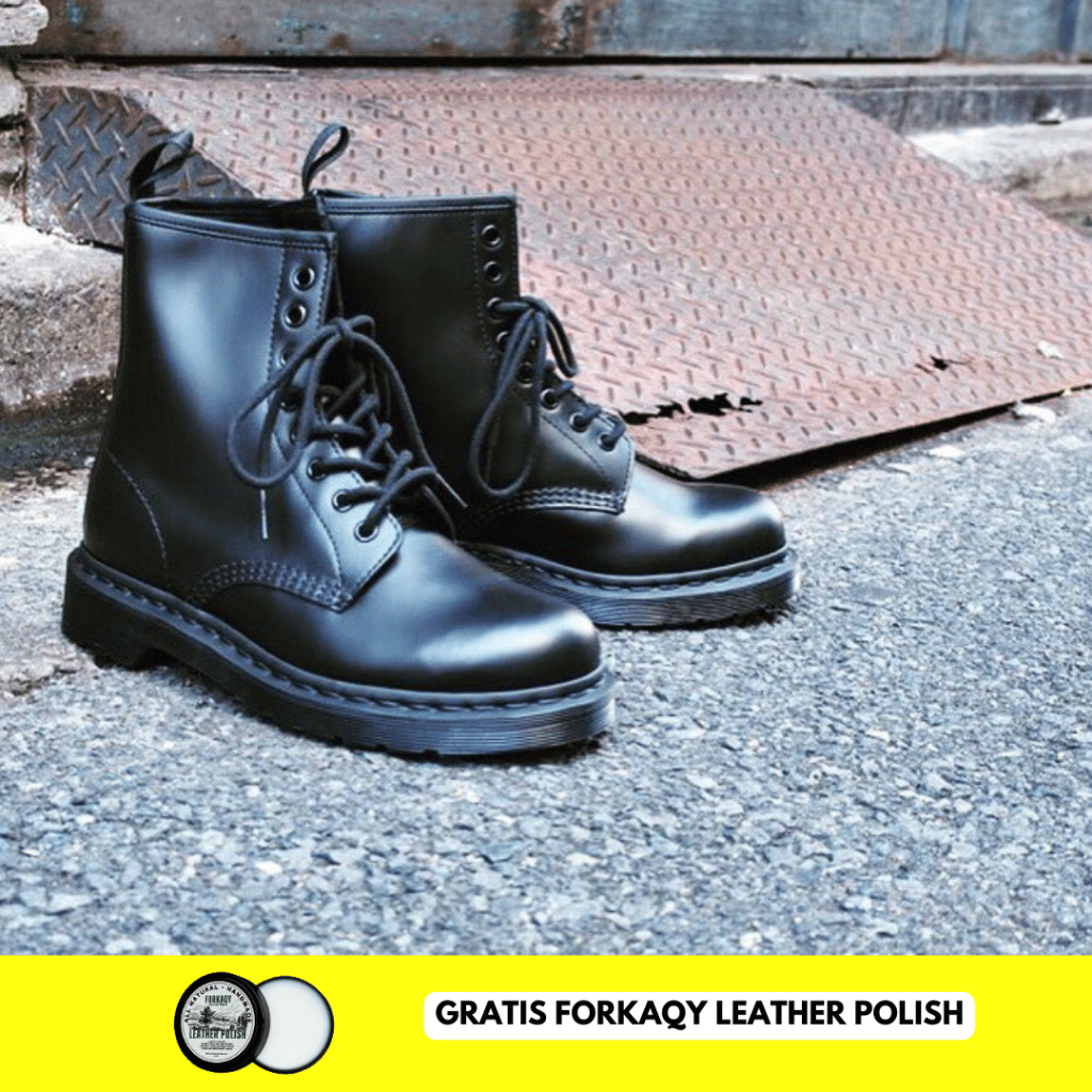 Sepatu Dr. Martens 1460 Mono Black Smooth