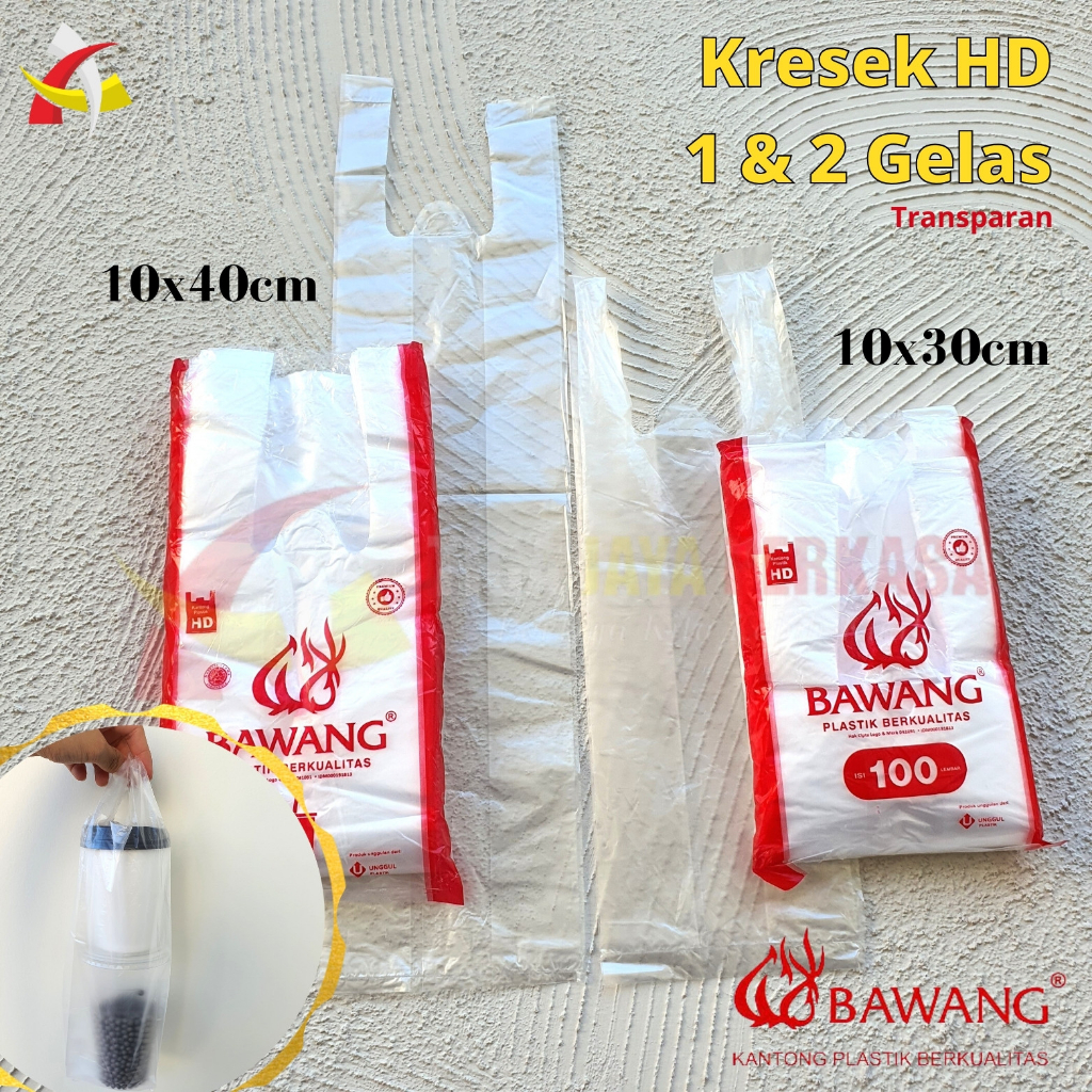 Kantong Plastik Kresek HD 1 Gelas 2 Gelas Bawang / HD Kantong 1 Cup & 2 Cup / Kantong Plastik Juice 