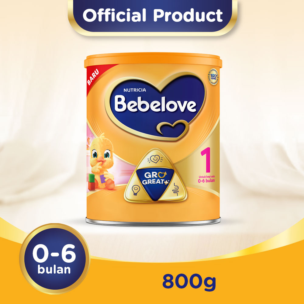 BEBELOVE 1 SUSU FORMULA BAYI BUBUK 0-6 BULAN 800 GRAM