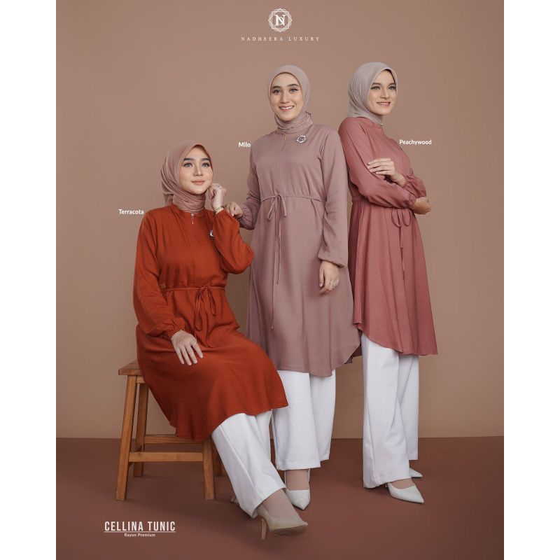 CELLINA TUNIK//MEWAH//SIMPLE//BY NADHEERA LUXURY