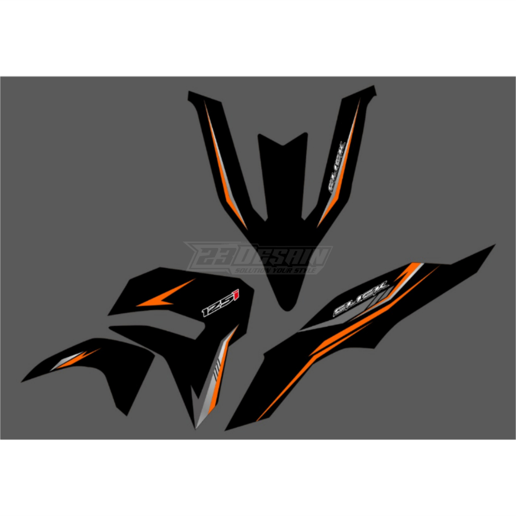 striping vario 125 new 2023 minimalis oren stiker vario 125 new 2023 simple
