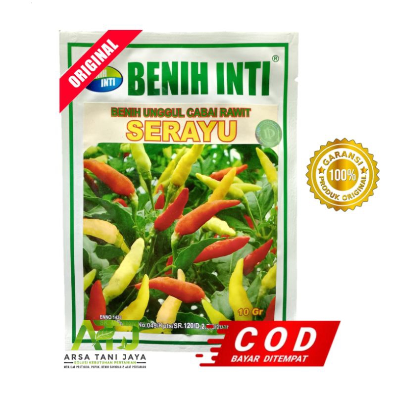 Benih Cabe Rawit Putih Serayu 10Gram - Cap Benih Inti