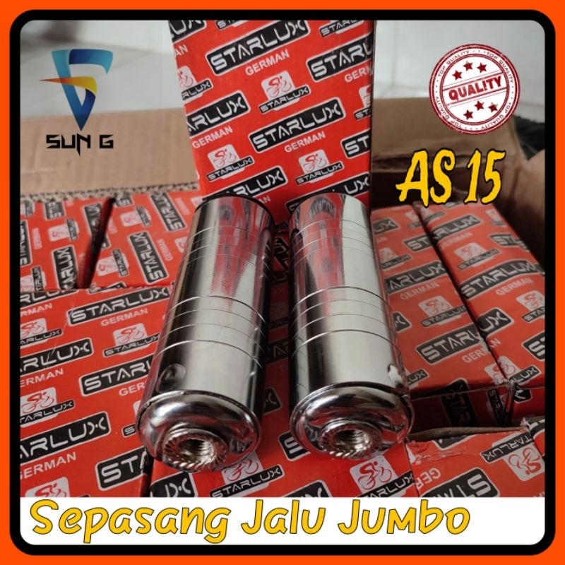 Sepasang Jalu Jumbo Aluminium Boncengan Sepeda Freestyle BMX