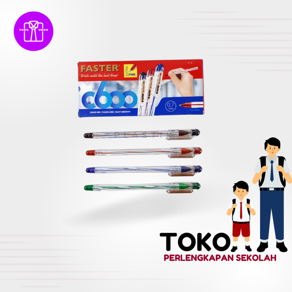 

Pulpen faster C600 0,7 mm 12 pcs