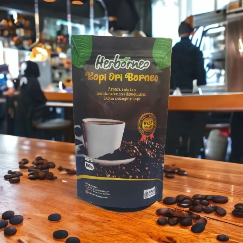 

Kopi Ori Borneo HERBO, Kopi Asli Kalimantan, 100% kopi Asli tanpa campuran, Kopi Harum dan Nikmat