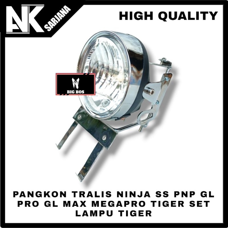 PANGKON LAMPU DEPAN TRALIS NINJA SS PNP GL PRO GL MAX MEGAPRO TIGER SET REFLEKTOR LAMPU DEPAN TIGER