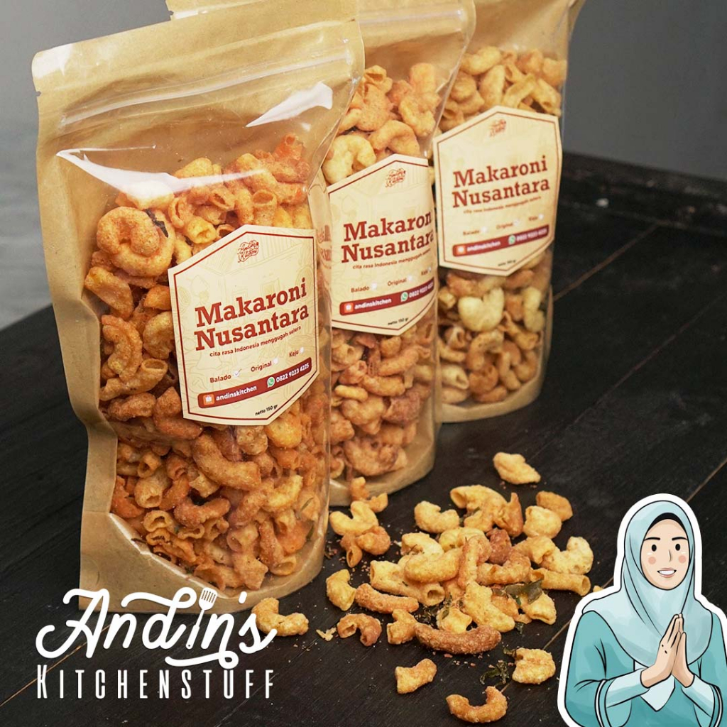 

Makaroni Daun Jeruk Nusantara - Cemilan Makaroni Tipis Kriuk Gurih Garing Enak Bikin Nagih!