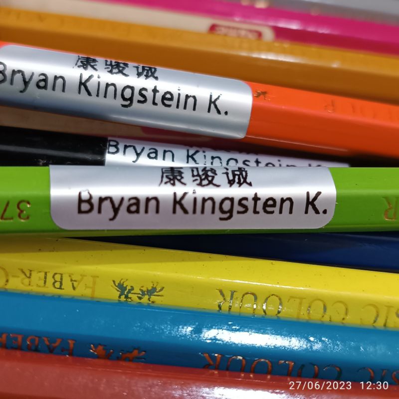 

Stiker Label Nama Anak Alat Tulis Stationary Buku