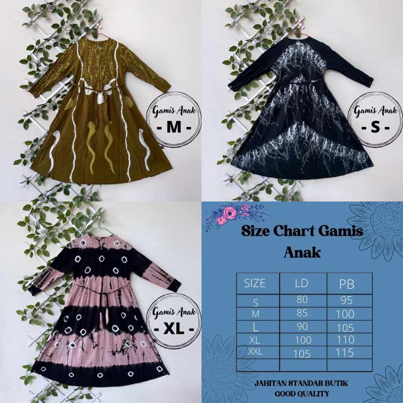 Ariefa Batik - gamis twill anak/gamis anak rayon/gamis twill ori pekalongan