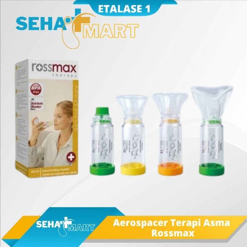 Rossmax Aerospacer Alat Terapi Asma Aerochamber Valved Holding Chamber Alat Bantu Inhaler Asma Murah