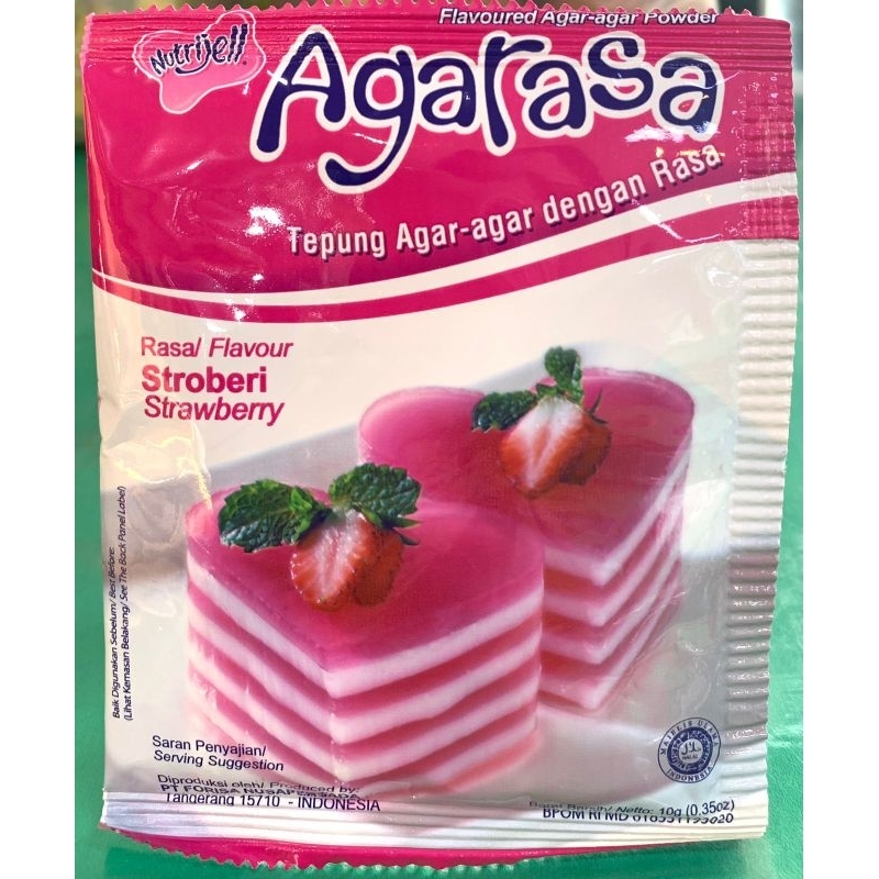 

Nutrijell Agarasa / Tepung Agar Rasa Stroberi