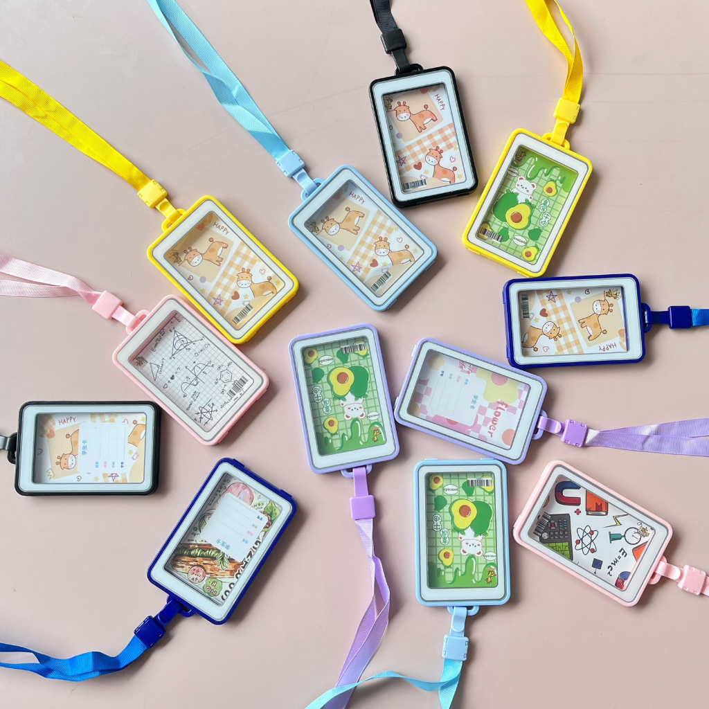 

GANTUNGAN TALI KARTU AKSES KANTOR MRT BUSWAY LANYARD CARD HOLDER Full Bingkai