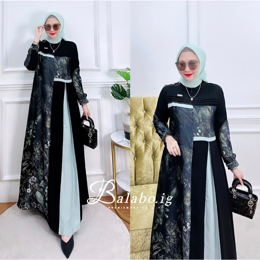 GAMIS BALABO MOTIP BUNGA-BUNGA TERBARU//GAMIS BALABO TERBARU