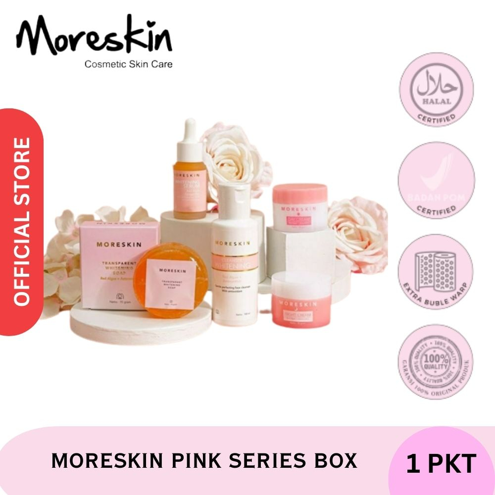 Moreskin Pink Nasa Paket - Paket Glowing - Paket Glowing Bpom - Pemutih Wajah - Pemutih Wajah Glowin
