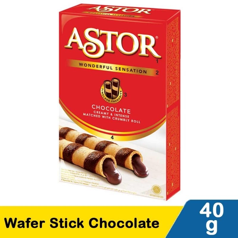 

Astor Wafer Stick Chocolate 40G