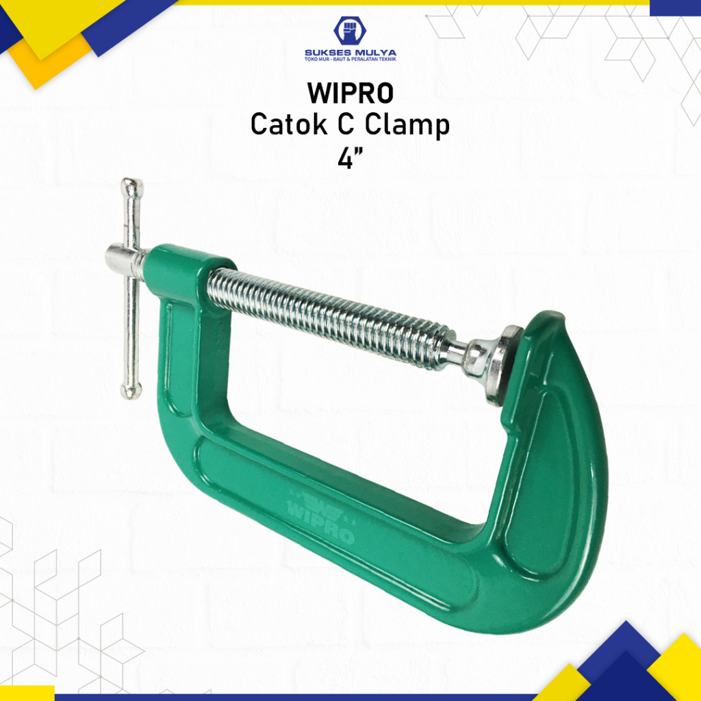 Catok C Wipro 4"Klem C Penjepit Kayu