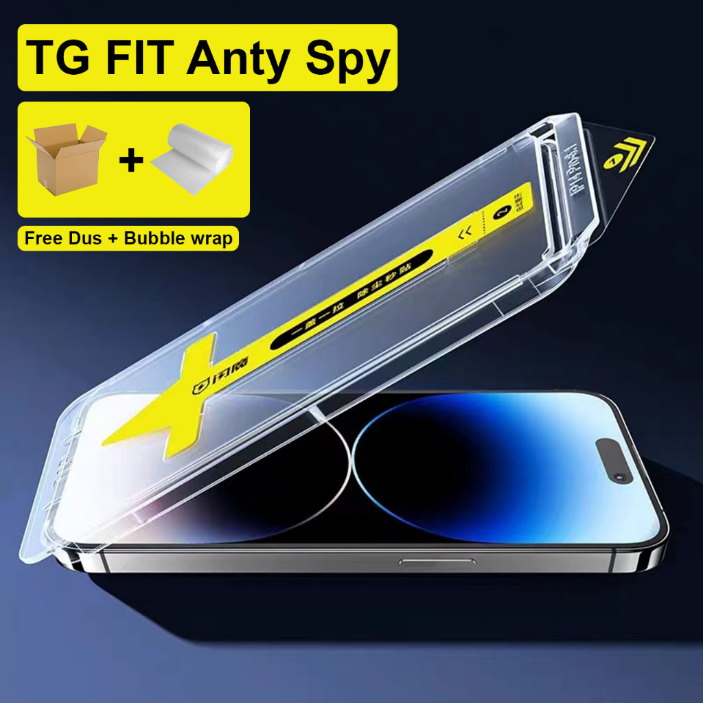 Anti Spy Tempered Glass Super Fit Iphone X XS MAX XR 11 Pro Max 12 Pro Max 13 Pro Max 14 Pro Max 14 Plus free bubble wrap dan dus