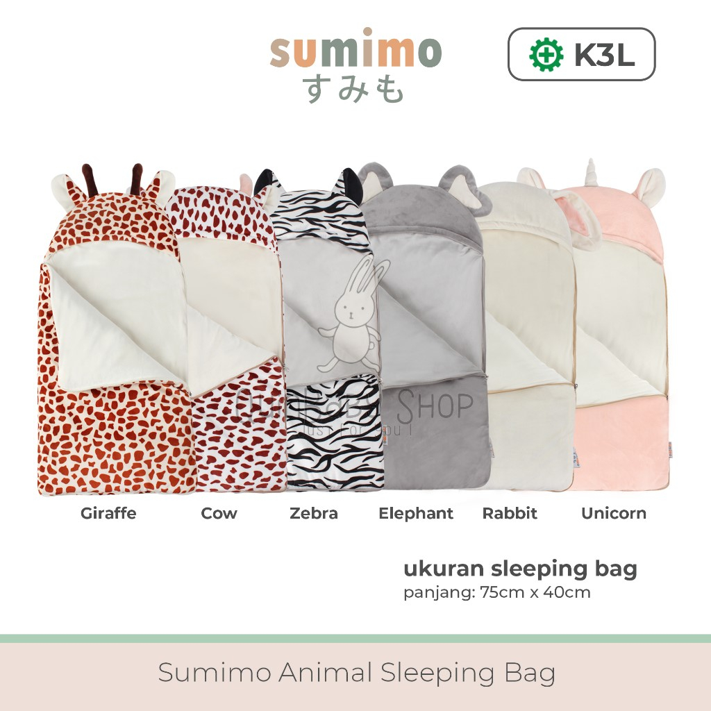 Sumimo Sleeping Bag Baby Animal - selimut  motif hewan anak