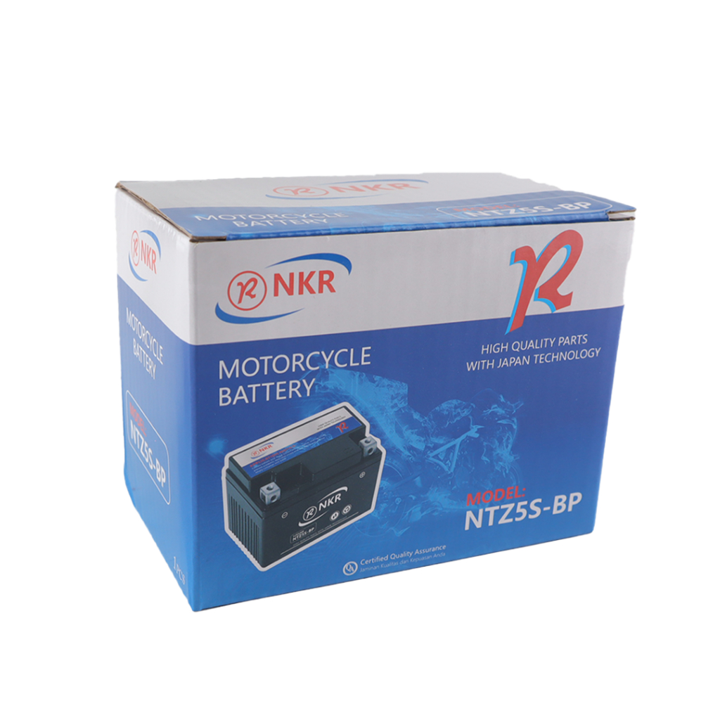 Aki Motor Kering NKR NTZ5S - BP /Accu Motor Merk NKR /Aki Kering Murah