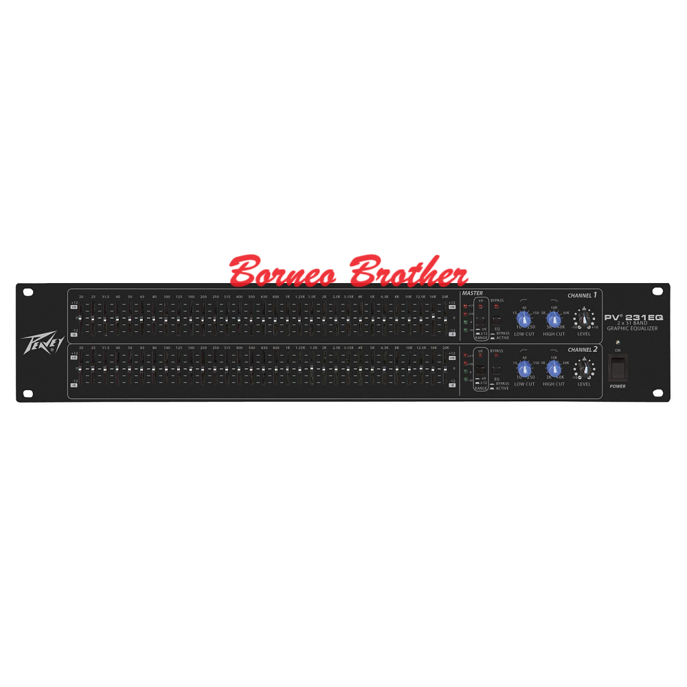 Peavey PV 231EQ Original Equalizer 2 x 31 Band w/ Low Cut & Hight Cut