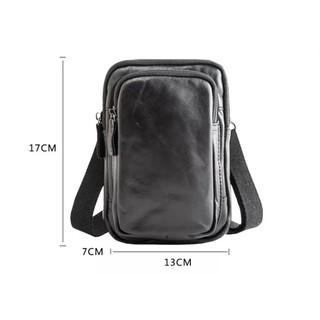 Tas Selempang Mini Kulit Sapi Asli Premium - Tas Pinggang Pria Kulit Asli