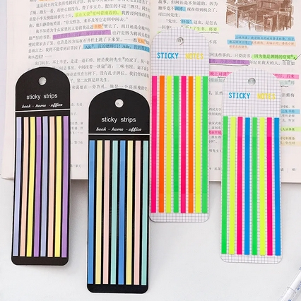 

Bookmark Stiker Transparan Sticky Highlighter Penanda Buku Aestetik Stationery