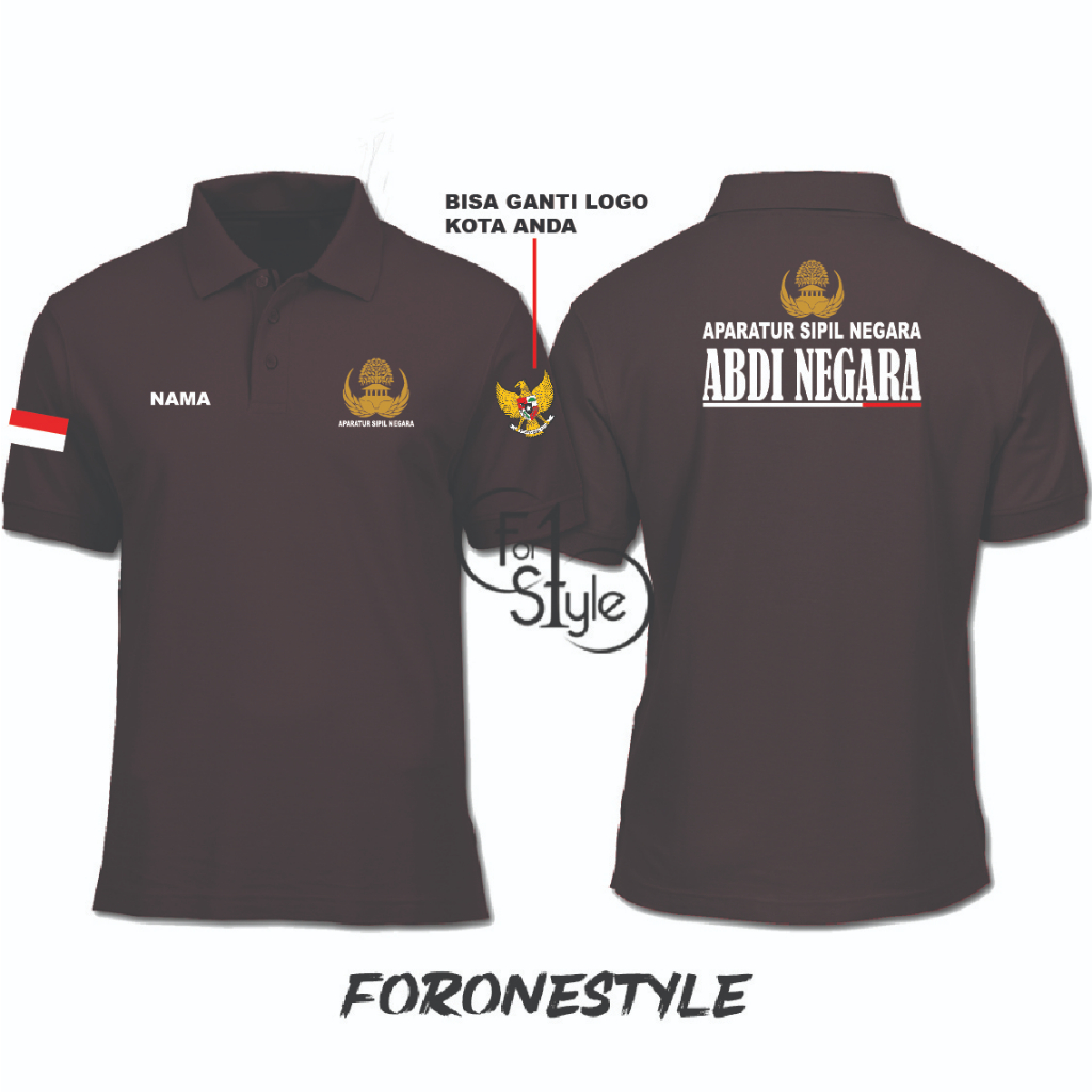 TYPE A01 - POLO APARATUR SIPIL NEGARA ATAU ASN DAN FREE LOGO DAERAH - 01 - FORONESTYLE