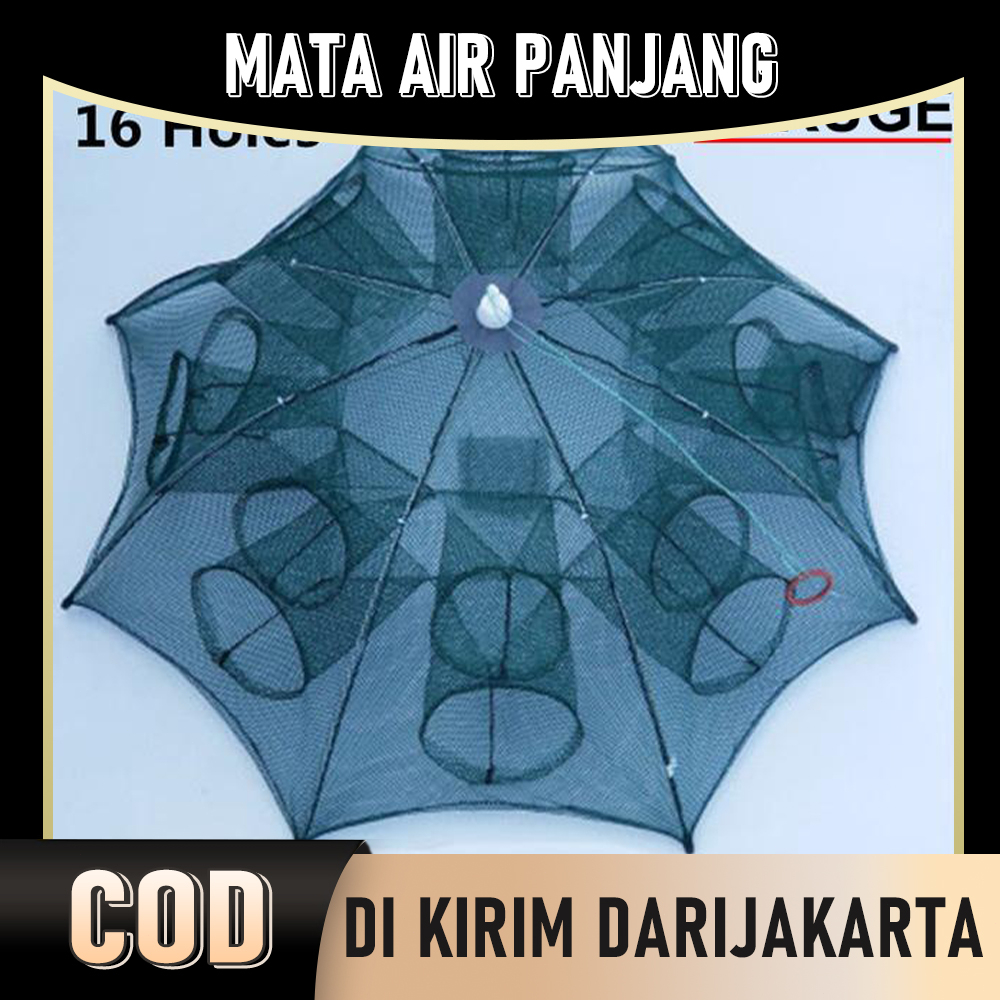 Perangkap Bubu Jaring Ikan Udang Kepiting Lobster 16 Lubang