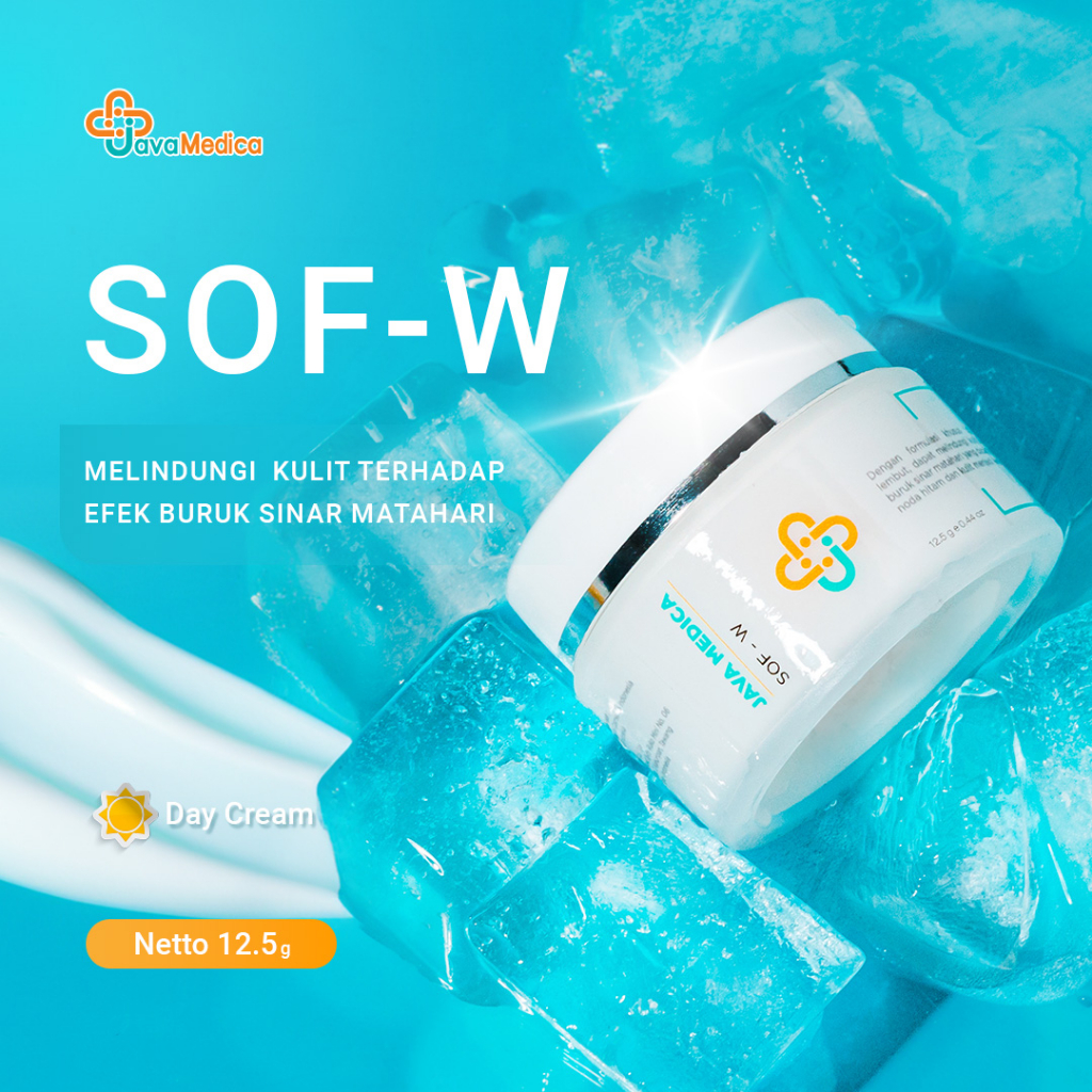 Sof-W Java Medica  - Krim Pelindung Kulit dari efek buruk sinar matahari