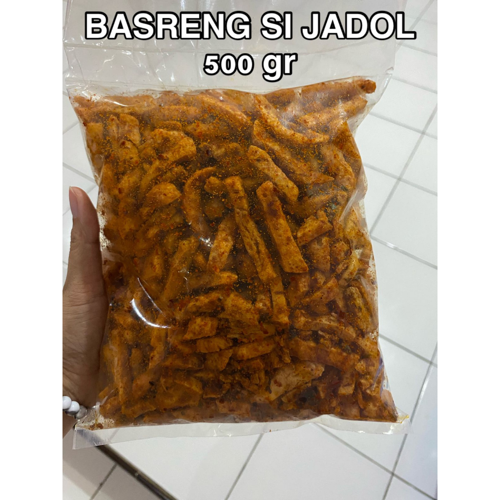 

271023 (Bayar Di Tempat) 500 gr BASRENG KRIUK BAWANG DAUN JERUK CIKRUH Renyah Tidak Bau Ikan Super Enak