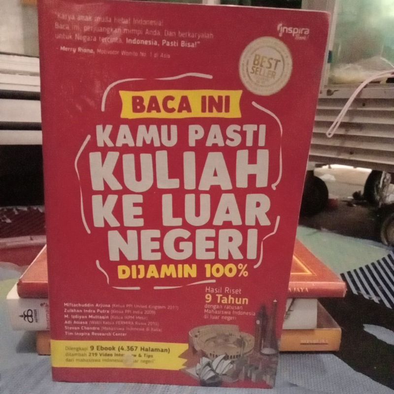 BUKU JURUS KULIAH KE LUAR NEGERI "BACA INI KAMU PASTI KULIAH KE LUAR NEGERI DIJAMIN 100%" BESTSELLER