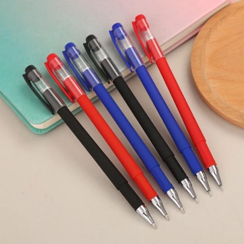 

PENA BALLPOINT PEN GEL HITAM BIRU MERAH PULPEN 0.5