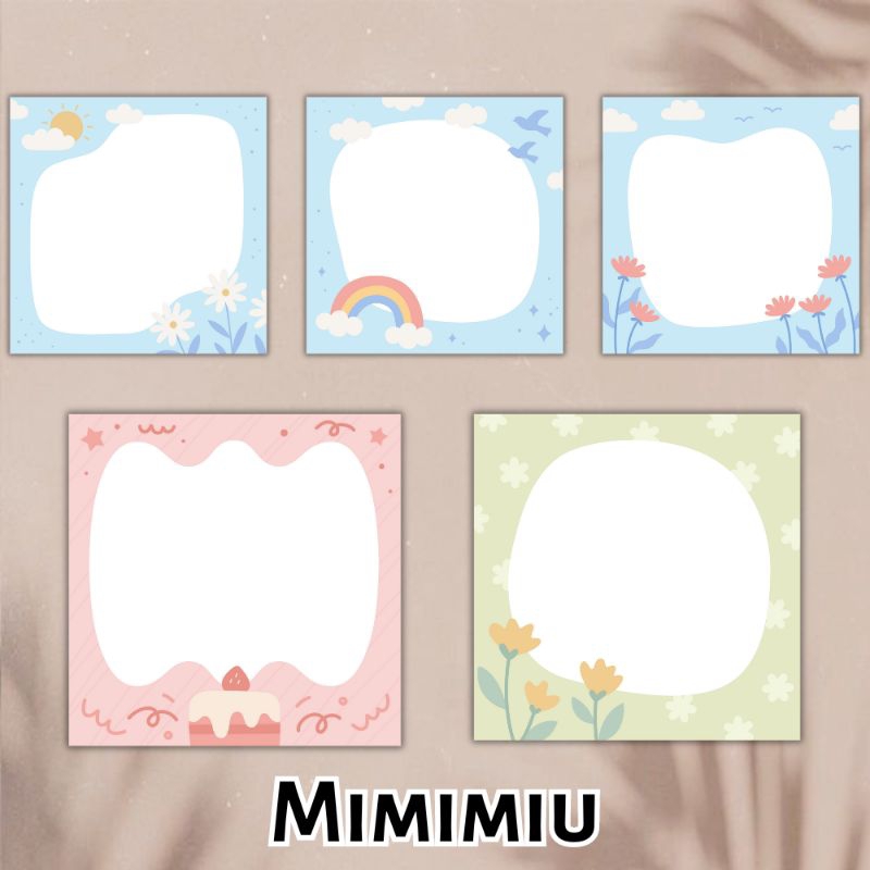 

[Mimimiu] memopad / notepad motif cute frame