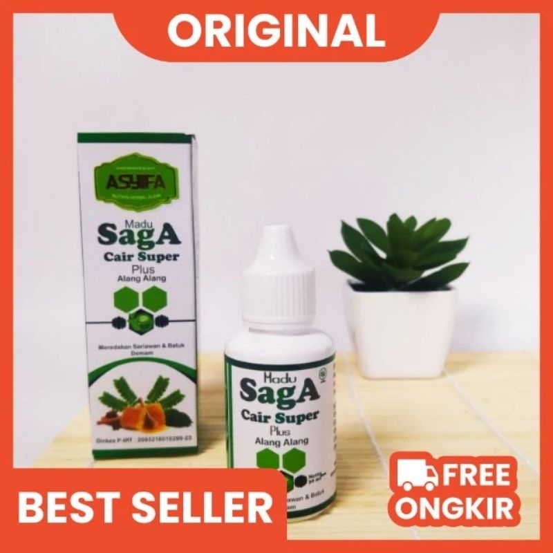 

Madu Saga Cair Plus Alang Alang (Obat Herbal Amandel Sariawan dan Batuk)